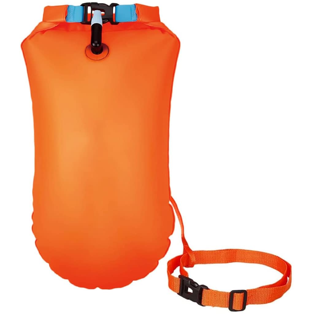 Optifit Swim Buoy with Adjustable Belt for Open Water Swimmers, TPU Floating Air Bag for Triathletes Kayakers Snorkelers, Waterproof Dual Air Storage Bag and Drybag for Safer Swim Training Optifit Swim Buoy with Adjustable Belt for Open Water Swimmers, TPU Floating Air Bag for Triathletes Kayakers Snorkelers, Waterproof Dual Air Storage Bag and Drybag for Safer Swim Training